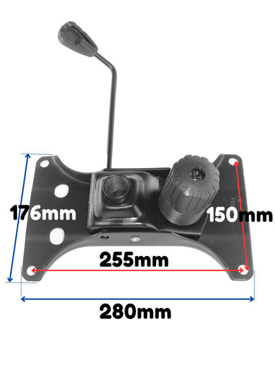 Tilt and lock mechanism base plate